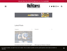 Tablet Screenshot of onfitnessmag.com